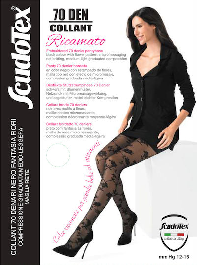 Scudotex Strumpfhosen 12-15 mmHg Schwarz