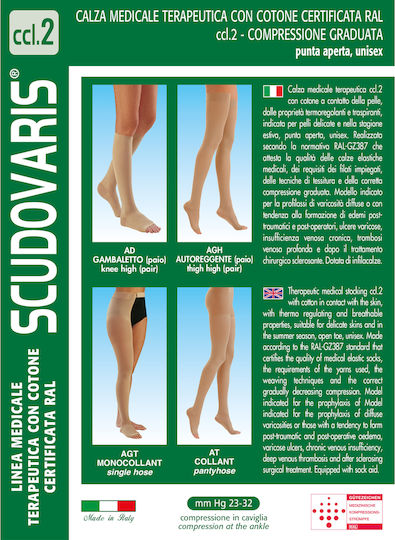 Scudovaris Socke Monokollant 23-32 mmHg Beige