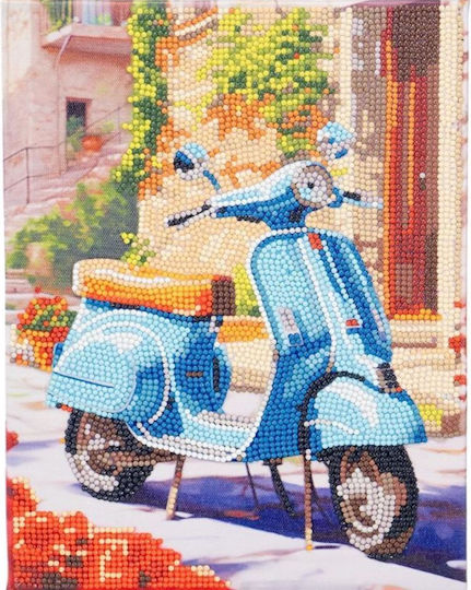 Nice Diamantiny Quadro I Δημιουργικό Σετ Μωσαϊκού “scooter” Πολύχρωμα Διαμαντάκια 96564 8+ Ετών