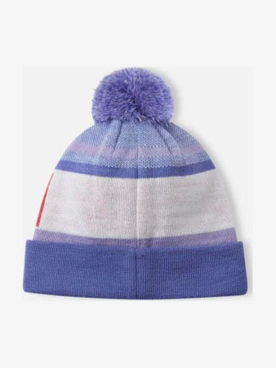 Kids Beanie Knitted Blue