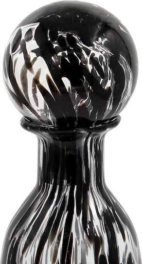 Keskor Βάζο Γυάλινο Μαύρο Φ12xΥ41cm