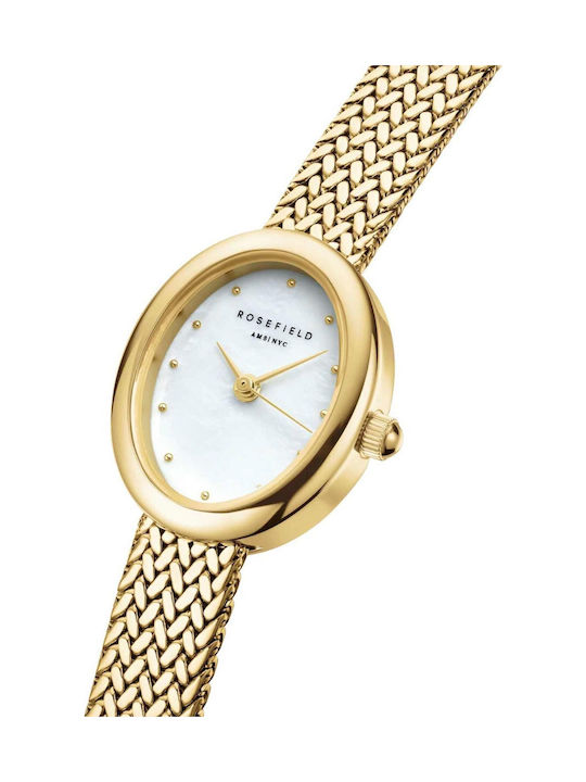 Rosefield Mini Women's Watch with Gold Metal Bracelet