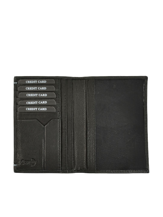 Δερμάτινη Θηκη Διαβατηριου Daston Rfid 093 Χαραξη Μαύρο