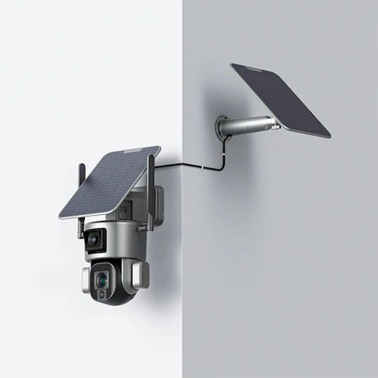 Extra 6W Solar Panel 4G 4K Ultra HD Überwachungskamera Dual 4MP+4MP Kamera Länge 2,5 M