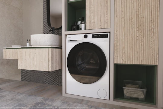 Candy Πλυντήριο Ρούχων 8kg 1400 Στροφών AI Silent Motion BP 48SBL6-S