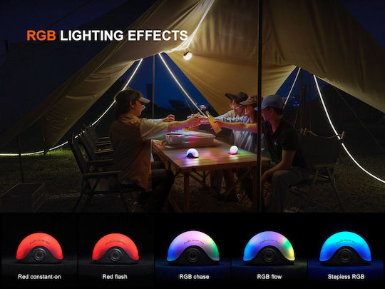 Fenix CL20R V2 Led Rechargeable Lantern for Camping with Flashlight 300 Lumen White