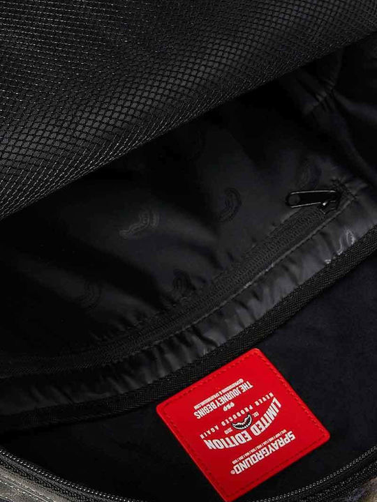 Sprayground Days Fur Coat Σχολική Τσάντα Πλάτης Πολύχρωμη με Θήκη για Παγούρι