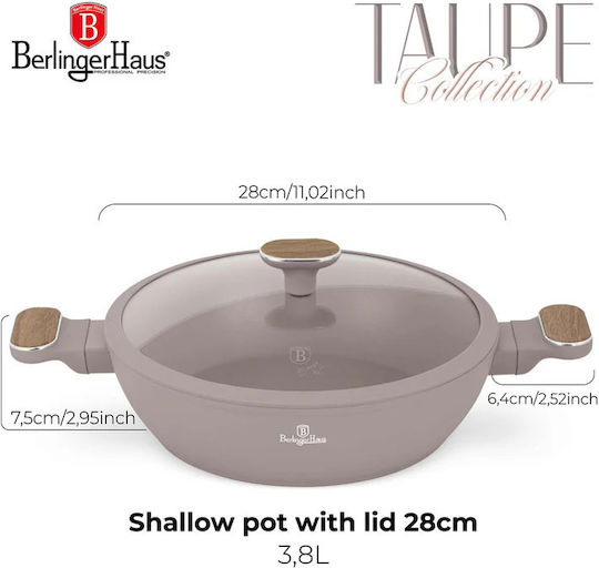 Berlinger Haus Nordic Collection Ρηχή Κατσαρόλα από Αλουμίνιο 3.8lt / 28cm