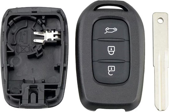 Techstar 3 Button Car Key Cover Case Dacia Logan Sandero Duster Dokker Compatible 2016+