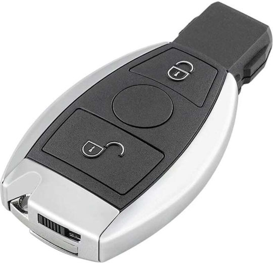 Husă Pentru Chei Auto Techstar Compatibilă Mercedes Benz Model 2 Butoane După 2000 Suport Nec Bga