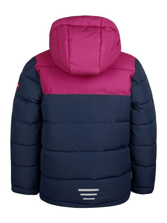 Wasserdicht Kinder Freizeitjacke mit Kapuze Marineblau