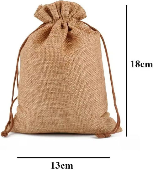 Chengxin Fabric Pouch for Gift Yellow 18x13cm.
