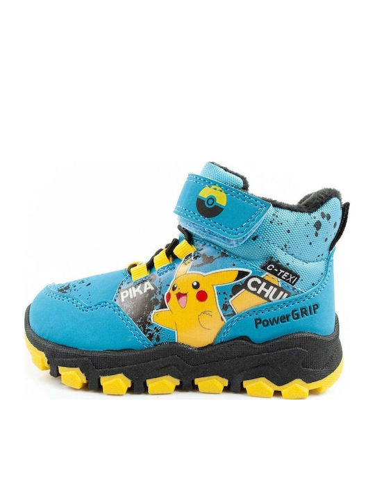 Kids Snow Boots with Velcro Blue
