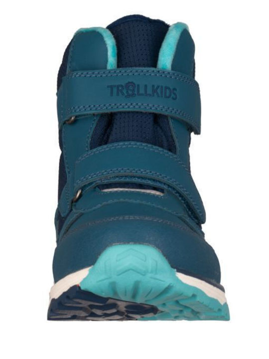 Kids Snow Boots with Velcro Blue