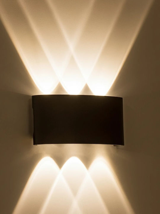 kelvo SIXOAD Wandmontierte Außenbeleuchtung LED IP65 18W mit Natürliches Weiß Licht 17x4x8cm