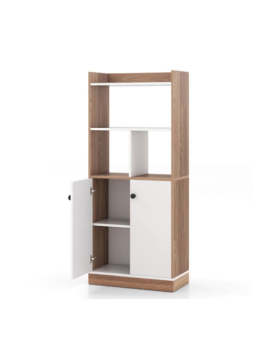 Βιβλιοθήκη Καφέ 60x30x140εκ.