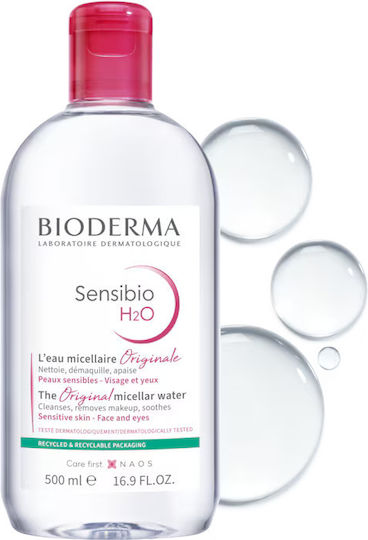 Sensibio H2O Micellar Water Cleansing and Makeup Remover Water for Sensitive Skin