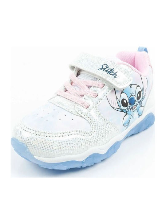 Παιδικά Sneakers με Σκρατς & Φωτάκια Λευκά