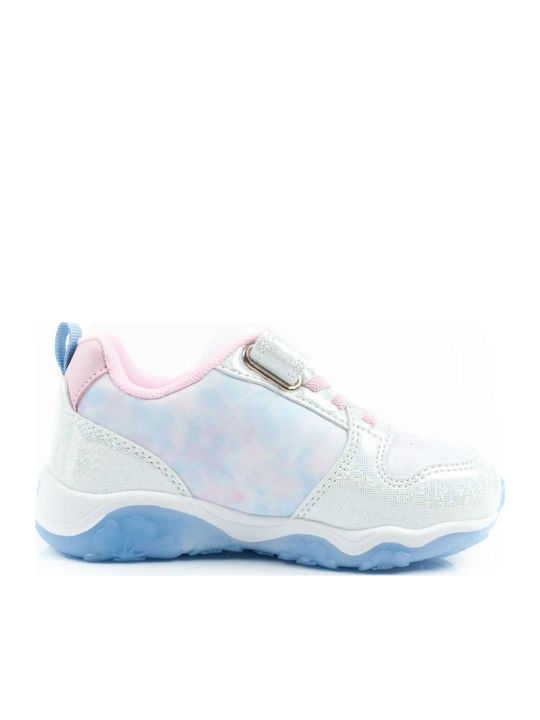 Παιδικά Sneakers με Σκρατς & Φωτάκια Λευκά