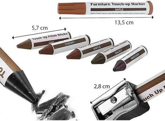 Reparatur Markierung & Wachskreiden Set Für Möbel 12 Stück