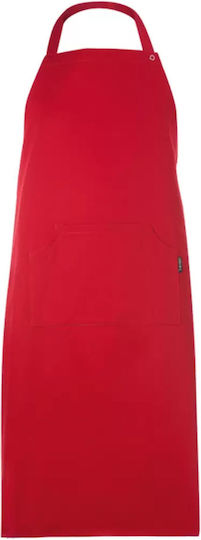 Giblor's Ποδιά Kellner Ganzkörper Rot