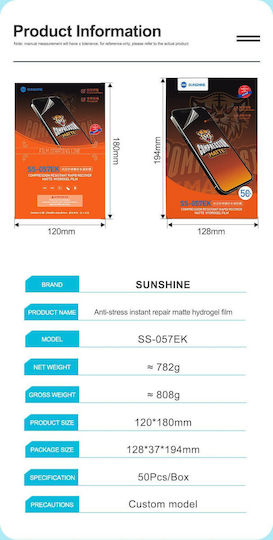 Sunshine Hydrogel Matte Screen Protector (Poco X7 Pro)