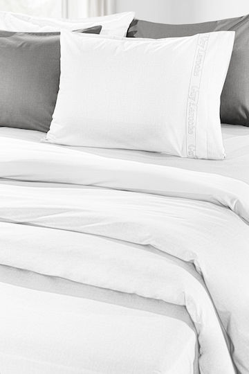 Guy Laroche Super-Doppel 160x200+32cm mit Gummizug Color Plus White