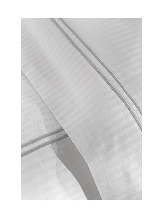 Guy Laroche Nice Oxford Pillowcase Natural Light Silver 52x72cm