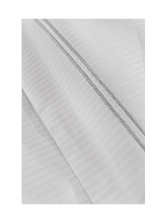 Guy Laroche Nice Oxford Pillowcase Natural Light Silver 52x72cm