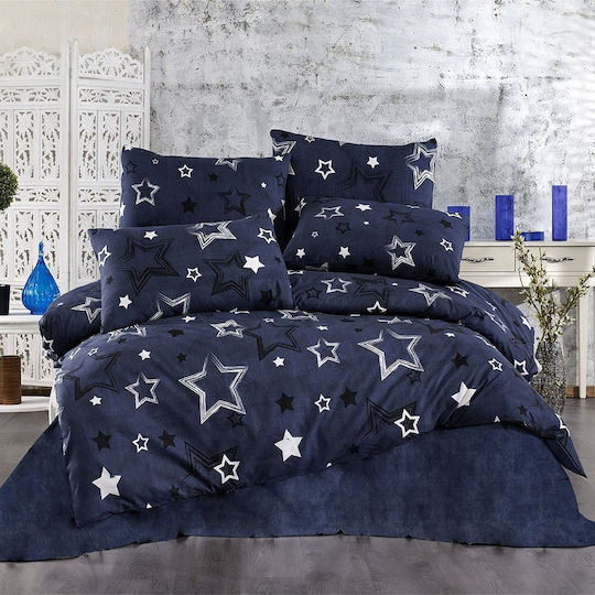 Dimcol Duvet Cover Queen 220x240 Galaxy 307 Dark Blue