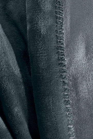 Guy Laroche Velvet Fleece Blanket Set Single 160x220cm Emerald