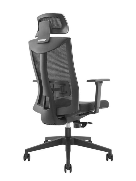 Ergo Office Scaun De Birou Cu Brațe Reglaibile Negru