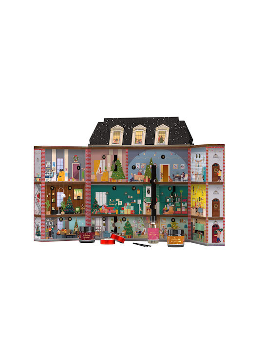 HiSkin Soy Candle Tenement House Advent Calendar Brown Jar