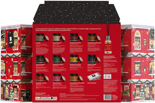 HiSkin Zehntelhaus Adventskalender Soja in Braun Gefäß HiSkin Zehntelhaus Adventskalender Soja in Braun Gefäß
