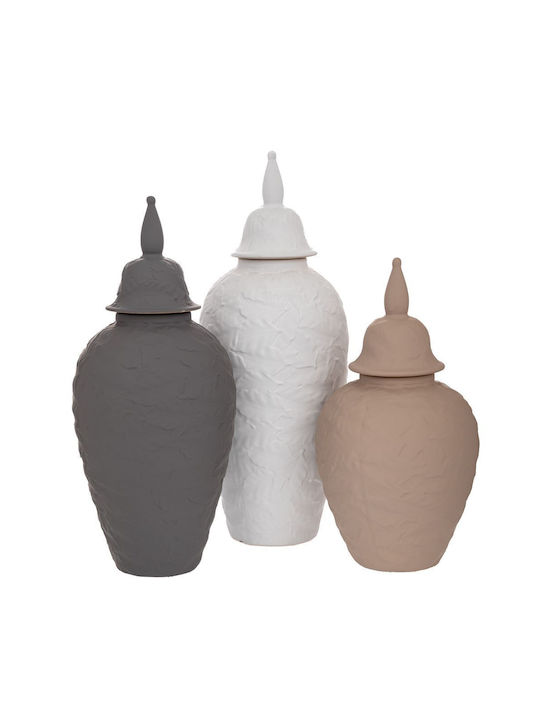 Dark Gray Ceramic Vase Lid 17x40cm