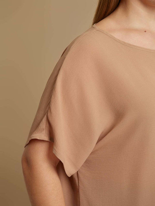Bluza Damă Mâneci Scurte Bej Essential 0000.1576.NETTO-beige
