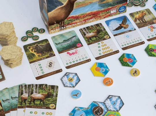 Board Game Cascadia for 1-4 Players 10+ Years Old Kaissa