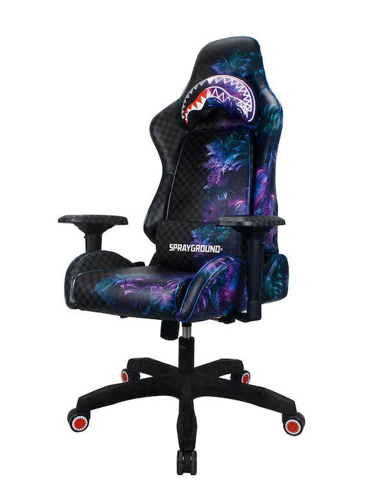 Sprayground Treehouse Party Artificial Leather Gaming Chair with Adjustable Arms Fire Camo