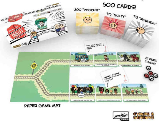Board Game Trial By Trolley for 3+ Players 18+ Years Old Kaissa