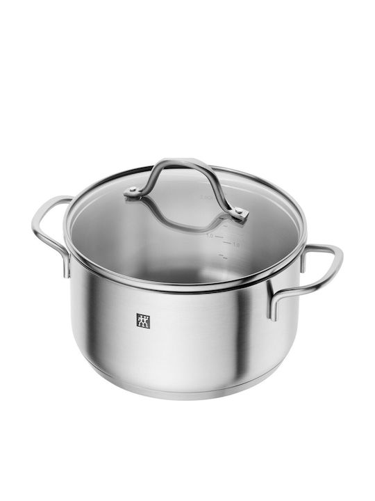 Flow Pots Set of Stainless Steel with Coating 5pcs