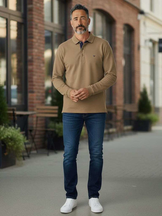 Polo Long Sleeve Blouse Brown
