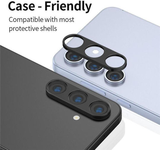 Camera Protection Metal Frame Black for the Samsung Galaxy S25+ 5G
