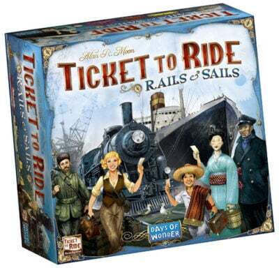 Board Game Ticket To Ride: Rails & Sails for 2-5 Players 10+ Years Old (EN) Days of Wonder