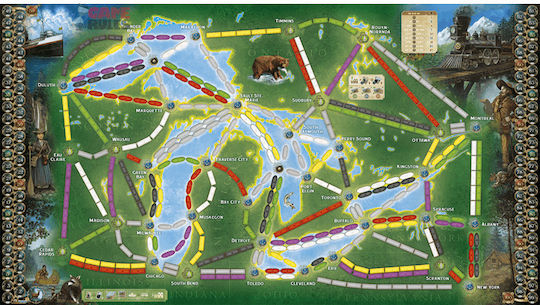 Board Game Ticket To Ride: Rails & Sails for 2-5 Players 10+ Years Old (EN) Days of Wonder