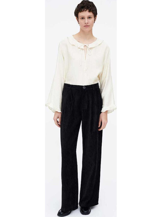 Women's Fabric Trousers Black