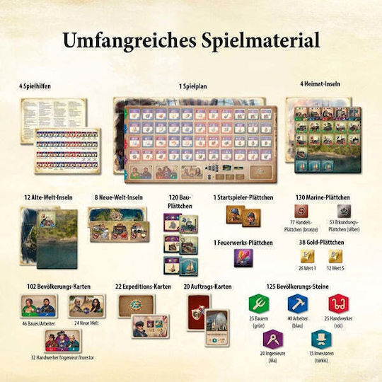 Board Game Anno 1800 for 2-4 Players 12+ Years Old (EN) Kosmos