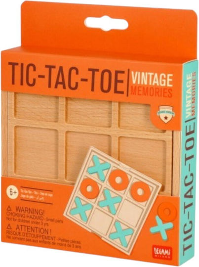Board Game Tic-Tac-Toe for 1-2 Players 6+ Years Old Legami Milano
