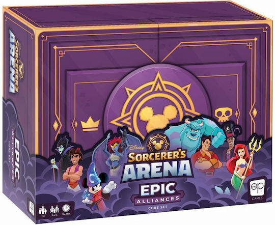 Board Game Sorcerers Arena: Epic Alliances for 2-4 Players 13+ Years Old USAopoly