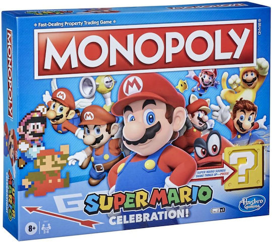 Joc de Societate Monopoly Super Mario Celebration pentru 2-6 Jucători 8+ Ani Hasbro