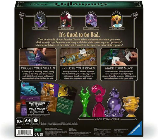 Επιτραπέζιο Παιχνίδι Villainous Disney: Introduction to Evil + Lorcana Promo Card για 2-4 Παίκτες 10+ Ετών (EN) Ravensburger